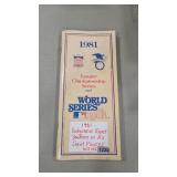 1981 DODGERS VS A'S WORLD SERIES  BROCHURE