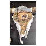 EMBELLISHED BISON SKULL