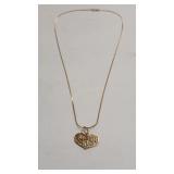 14K 'SUPER MOM' NECKLACE & CHARM
