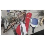 PRINCE AND DUNLOP TENNIS RACKETS W/ TOMMY BAHAMA