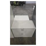 2 - METAL HORIZONTAL 2 DRAWERR FILING CABINETS