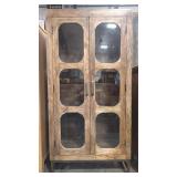 GLASS FRONT STORAGE/DISPLAY CABINET