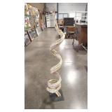 ROOT SPIRAL SCULPTURE W/METAL BASE