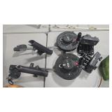 2 SCOTTY DOWN RIGGERS WITH MOUNTING BRACKETS