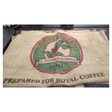 3 - BURLAP COFFEE BAGS