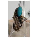 925 TURQUOISE NATIVE AMERICAN STYLE RING