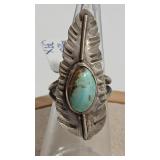 925 TURQUOISE NATIVE AMERICAN STYLE RING