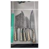 5 PC DAMASCUS KNIFE SET