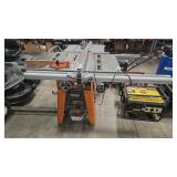 RIDGID TS3650 10' TABLE SAW ON ROLLING STAND