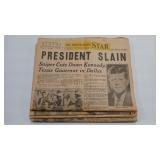 JFK ASSASINATION NEWS PAPERS