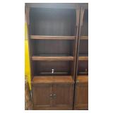 MISSION STYLE LIGHTED BOOKCASE