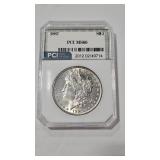 1887  MORGAN DOLLAR PCI SLABBED