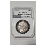 1881 S MORGAN DOLLAR PCI SLABBED
