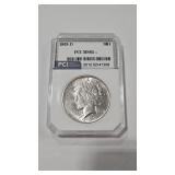 1923 D PEACE DOLLAR PCI SLABBED