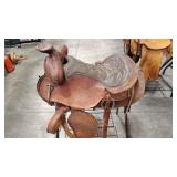 WESTERN LEATHER SADDLE