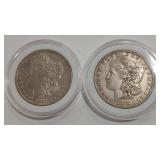 1882 O & 1883  MORGAN SILVER DOLLARS
