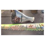 EMBELLISHED MOOSE PADDLE & 2 MAN SAW