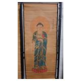 ASIAN THEME PAINTED SCROLL