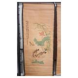 ASIAN THEME PAINTED SCROLL