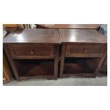 2 - NIGHT STANDS/ACCENT TABLES W/ DRAWER