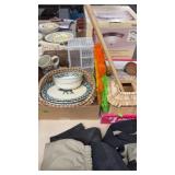BX W/ MISC DISHES , MINNESOTA VIKINGS FLAGS