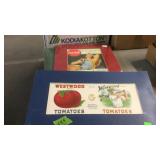 ADVERTISING LABELS-FRUIT, COCA COLA, ETC