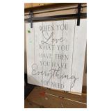 WOOD SIGN