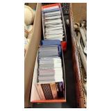 BOX OF FOOTBALL & BASKETBALL TRADING CARDS, SOME
