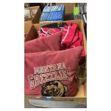 BX W/ MONTANA GRIZZLY PILLOWS, BLANKET & MISC