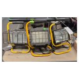 3 HALOGEN WORK LIGHTS