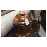 HAMMERED COPPER HUMIDOR & HAMMERED COPPER WATER