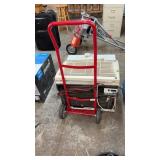 WINDOW AIR CONIDITONER 15,100 BTU & RED DOLLY
