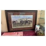 GARY CARTER FRAMED PRINT 44'X31.5'