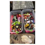 2 SM TOTES OF HOT WHEELS CARS