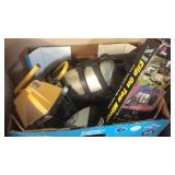 BX W/ MIRROR EXTENSIONS, JHALOGEN WORK LIGHT &