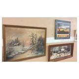 GROUP OF 3 FRAMED PICTURES