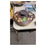PACIFIC STONEWARE COVERED DISH SIGNED BY B. WELCH