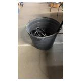 LARGE FLOWER POT W/ 2 RACKS INSIDE