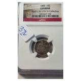 1885 SILVER DIME