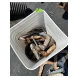 BUCKET OF THROWING HORSE SHOES