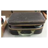COSMETIC CASE W/ MISC ITEMS INSIDE