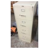 4 DRAWER METAL FILE CABINET W/ KEYS