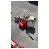 JOHNSON OUTBOARD BOAT MOTOR & 2 FUEL TANKS