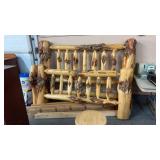 EXCEPTIONAL KING SIZE BURL WOOD LOG BED
