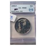 1995-P MS68 KENNEDY HALF DOLLAR