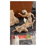 ANTIQUE GLASS FIGURINES