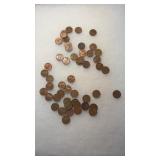 50 WHEAT PENNIES