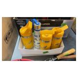 3 YELLOW YETI WATER BOTTLES