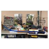 GORUP OF NO SALE ITEMS-WALL ART, KIDS TOYS, MISC
