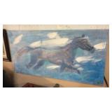 HORSE PRINT ON CANVAS